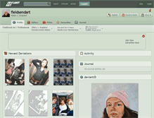 Tablet Screenshot of fieldsendart.deviantart.com