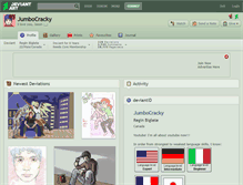 Tablet Screenshot of jumbocracky.deviantart.com