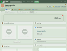 Tablet Screenshot of itsourcrazylife.deviantart.com
