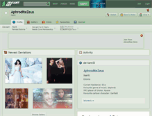 Tablet Screenshot of aphroditezeus.deviantart.com