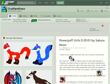 Tablet Screenshot of cryoflaredraco.deviantart.com