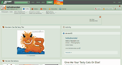 Desktop Screenshot of helixdmonster.deviantart.com