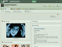 Tablet Screenshot of molloyphotography.deviantart.com