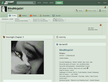 Tablet Screenshot of blindninjagirl.deviantart.com