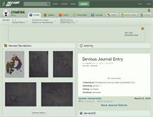 Tablet Screenshot of chiaki66.deviantart.com