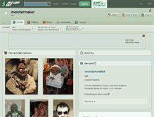 Tablet Screenshot of monstermaker.deviantart.com