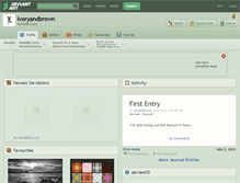 Tablet Screenshot of ivoryandbrown.deviantart.com