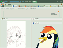 Tablet Screenshot of clone999.deviantart.com