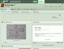 Tablet Screenshot of monkey-sage-jr.deviantart.com