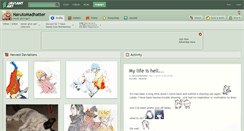 Desktop Screenshot of narutomadhatter.deviantart.com