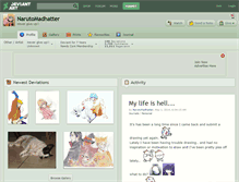 Tablet Screenshot of narutomadhatter.deviantart.com