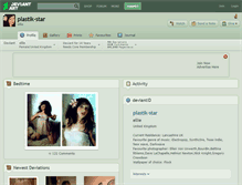 Tablet Screenshot of plastik-star.deviantart.com