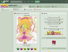 Tablet Screenshot of leafy-love.deviantart.com