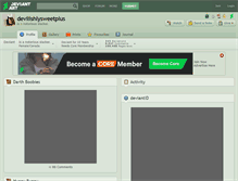 Tablet Screenshot of devilishlysweetplus.deviantart.com