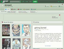 Tablet Screenshot of damesport.deviantart.com