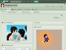 Tablet Screenshot of orangeskysnowfall.deviantart.com