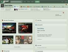 Tablet Screenshot of devil-nina.deviantart.com