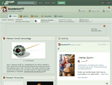 Tablet Screenshot of bluedecker97.deviantart.com