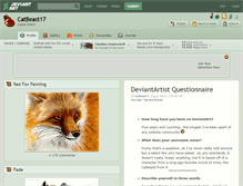 Tablet Screenshot of catbeast17.deviantart.com