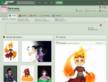 Tablet Screenshot of fai-is-sexy.deviantart.com