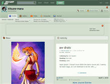 Tablet Screenshot of kitsune-mana.deviantart.com