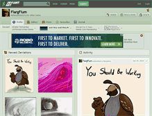 Tablet Screenshot of flargflum.deviantart.com