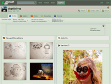 Tablet Screenshot of charlielives.deviantart.com