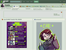 Tablet Screenshot of chebits.deviantart.com