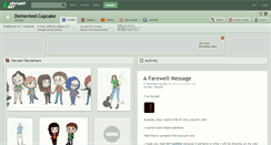 Desktop Screenshot of demented-cupcake.deviantart.com