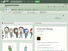 Tablet Screenshot of demented-cupcake.deviantart.com