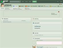 Tablet Screenshot of junkazuya.deviantart.com