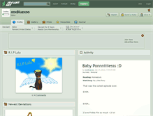 Tablet Screenshot of ooxbluexoo.deviantart.com