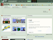 Tablet Screenshot of eenefreak.deviantart.com
