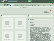 Tablet Screenshot of perv703.deviantart.com
