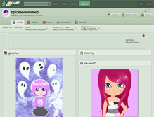 Tablet Screenshot of epicrandompeep.deviantart.com