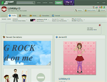 Tablet Screenshot of luvkitty13.deviantart.com