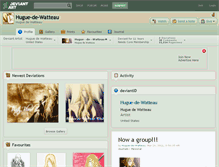 Tablet Screenshot of hugue-de-watteau.deviantart.com