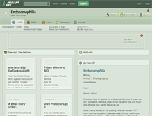 Tablet Screenshot of endosomophilia.deviantart.com