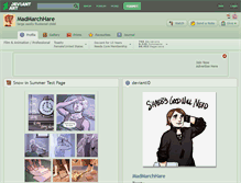 Tablet Screenshot of madmarchhare.deviantart.com