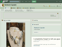 Tablet Screenshot of hardcore-cupcake.deviantart.com