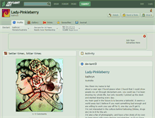 Tablet Screenshot of lady-pinkleberry.deviantart.com