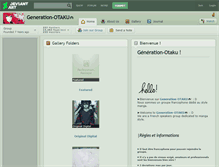Tablet Screenshot of generation-otaku.deviantart.com