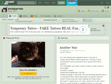 Tablet Screenshot of annieparreta.deviantart.com