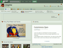 Tablet Screenshot of cristophine.deviantart.com