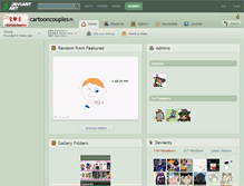 Tablet Screenshot of cartooncouples.deviantart.com