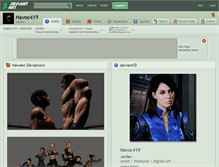 Tablet Screenshot of havoc419.deviantart.com