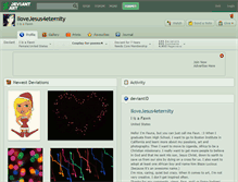 Tablet Screenshot of ilovejesus4eternity.deviantart.com