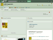 Tablet Screenshot of jark-supporters.deviantart.com