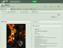 Tablet Screenshot of elara-ia.deviantart.com