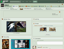 Tablet Screenshot of makon.deviantart.com